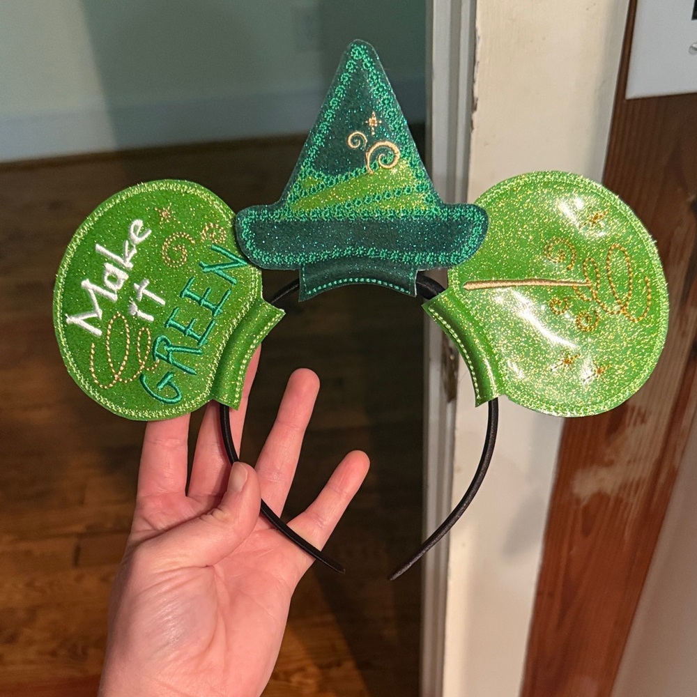 Make it Green Disney Mickey Ears Cinderella Mice EUC